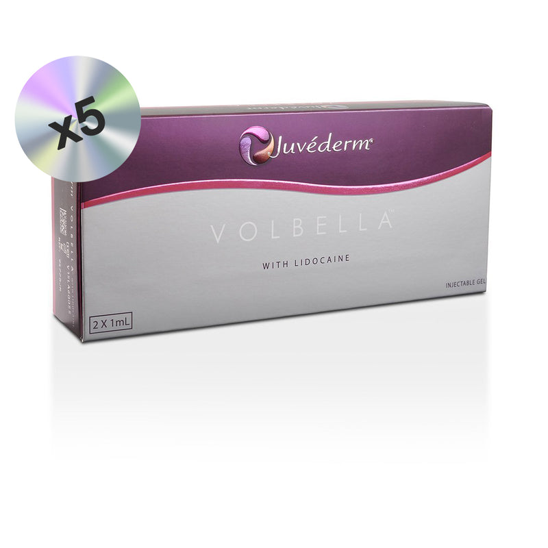 FIVE BOXES Juvederm VOLBELLA Lidocaine (2x1ml)