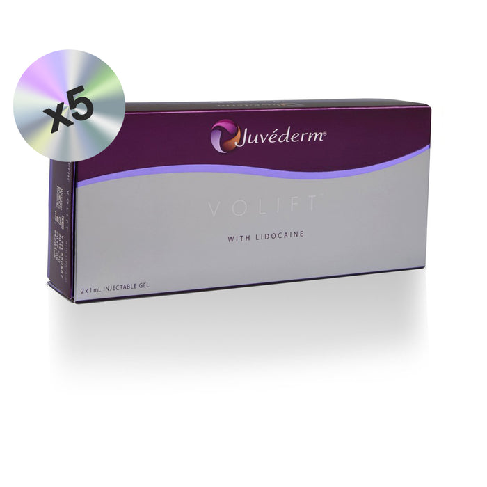 FIVE BOXES Juvederm VOLIFT Lidocaine - VOLLURE (2x1ml)
