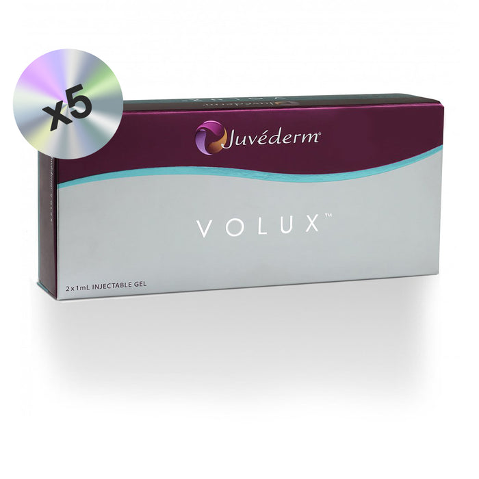 FIVE BOXES Juvederm VOLUX Lidocaine (2x1ml)