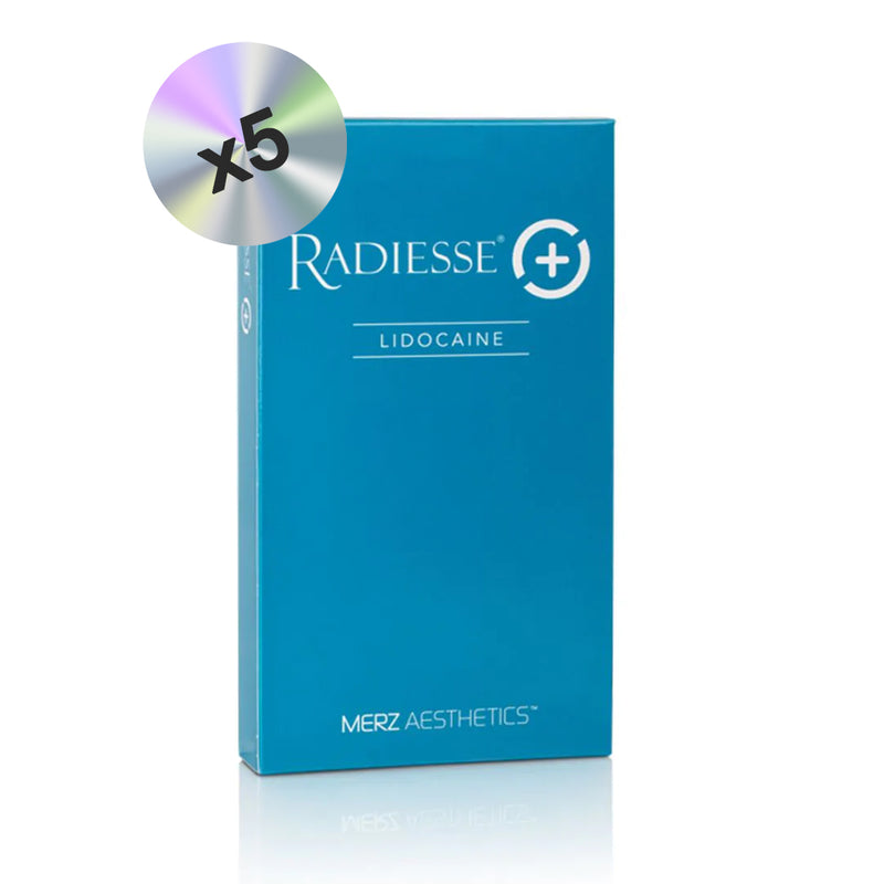 FIVE BOXES Radiesse Lidocaine (1x1.5ml) NEW PACKAGING