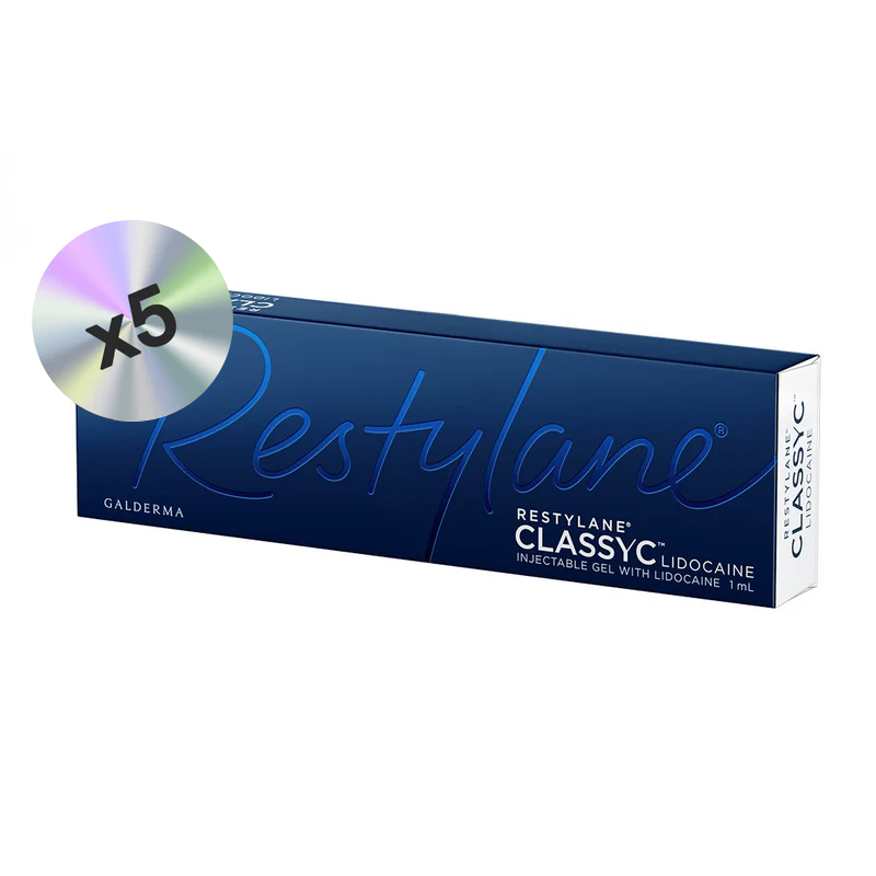 FIVE BOXES Restylane Lidocaine (1x1ml)